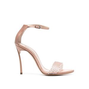 Casadei 100Mm Blade Twenties Satin Sandals Women